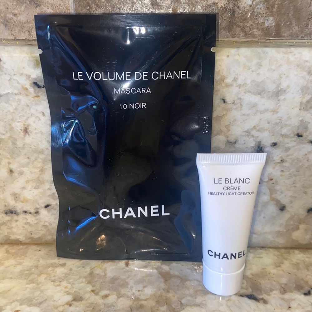 Chanel Mascara And Chanel Le Blanc Cream